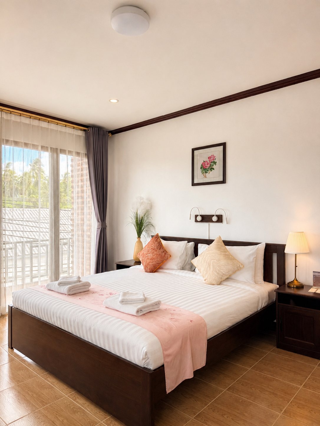 Superior King Bed ห้อง 204 — เตียงคิง และระเบียง